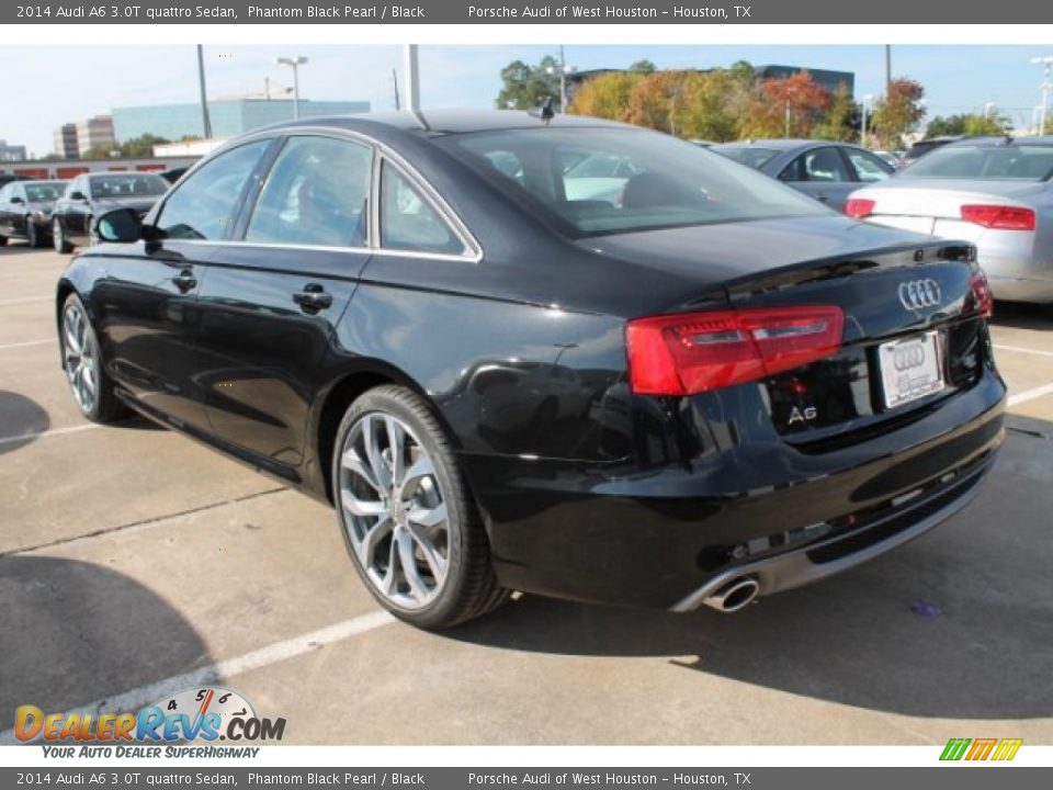 2014 Audi A6 3.0T quattro Sedan Phantom Black Pearl / Black Photo #5