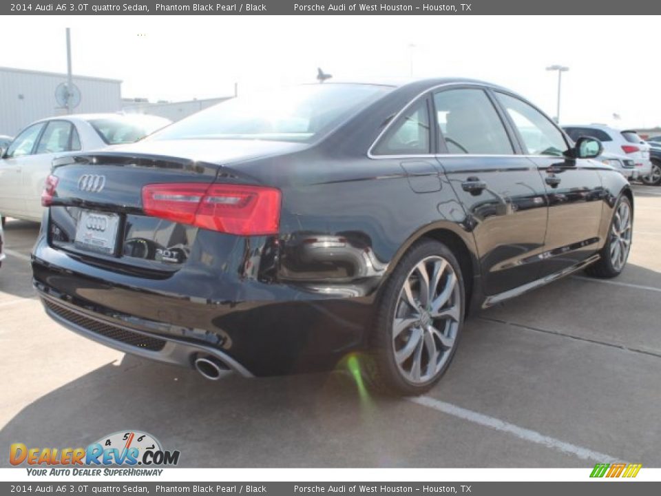 2014 Audi A6 3.0T quattro Sedan Phantom Black Pearl / Black Photo #6