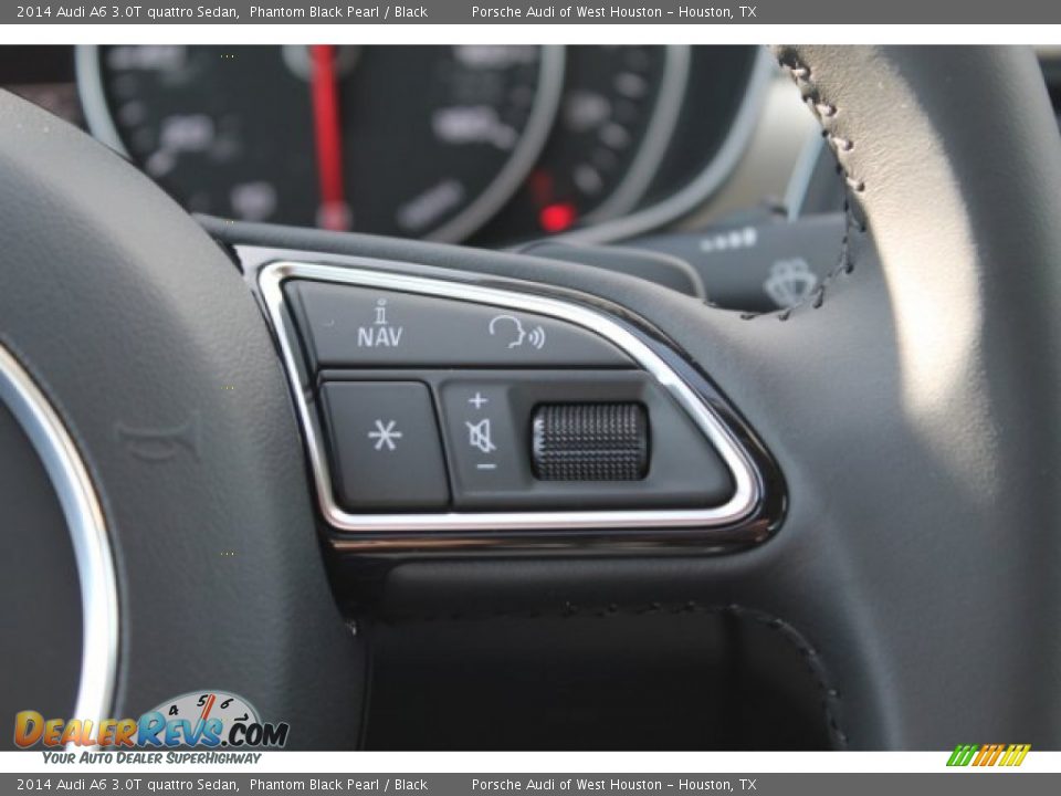 2014 Audi A6 3.0T quattro Sedan Phantom Black Pearl / Black Photo #12