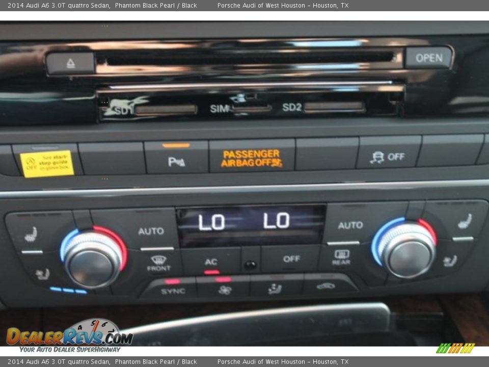 2014 Audi A6 3.0T quattro Sedan Phantom Black Pearl / Black Photo #18