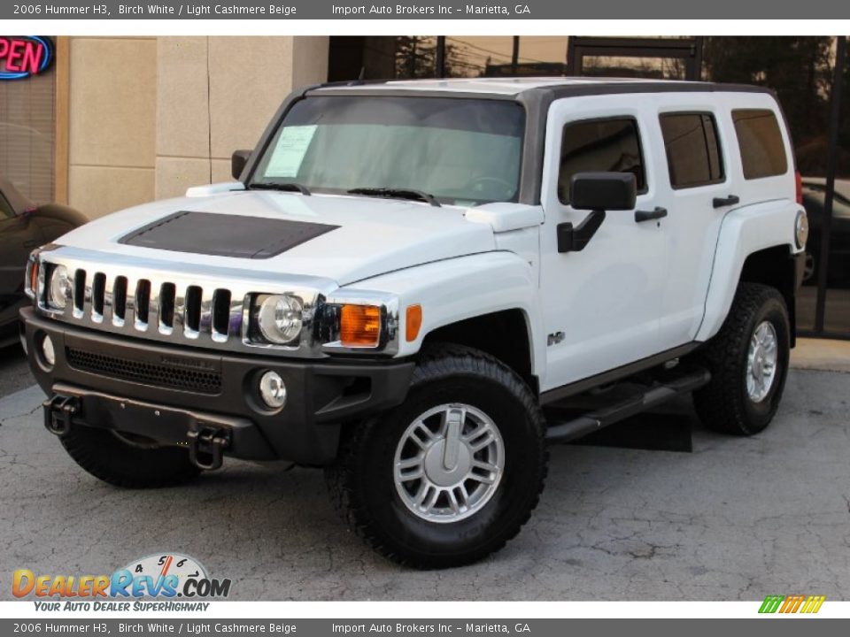 2006 Hummer H3 Birch White / Light Cashmere Beige Photo #1