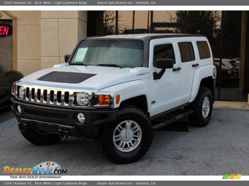 2006 Hummer H3 Birch White / Light Cashmere Beige Photo #2