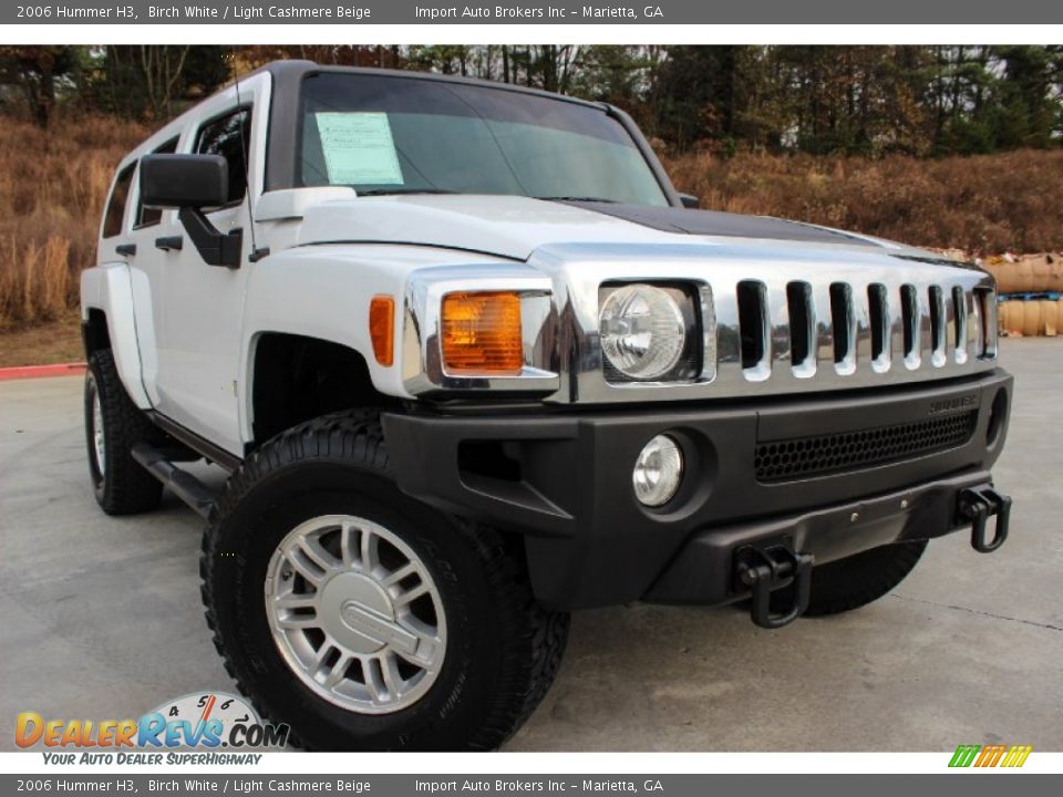 2006 Hummer H3 Birch White / Light Cashmere Beige Photo #5