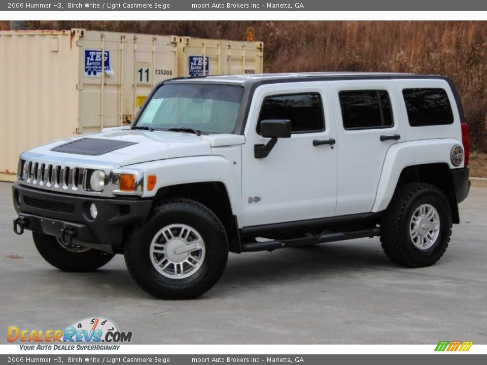 2006 Hummer H3 Birch White / Light Cashmere Beige Photo #10