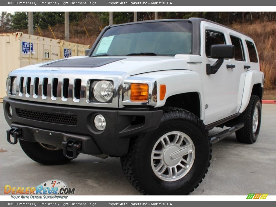 2006 Hummer H3 Birch White / Light Cashmere Beige Photo #11