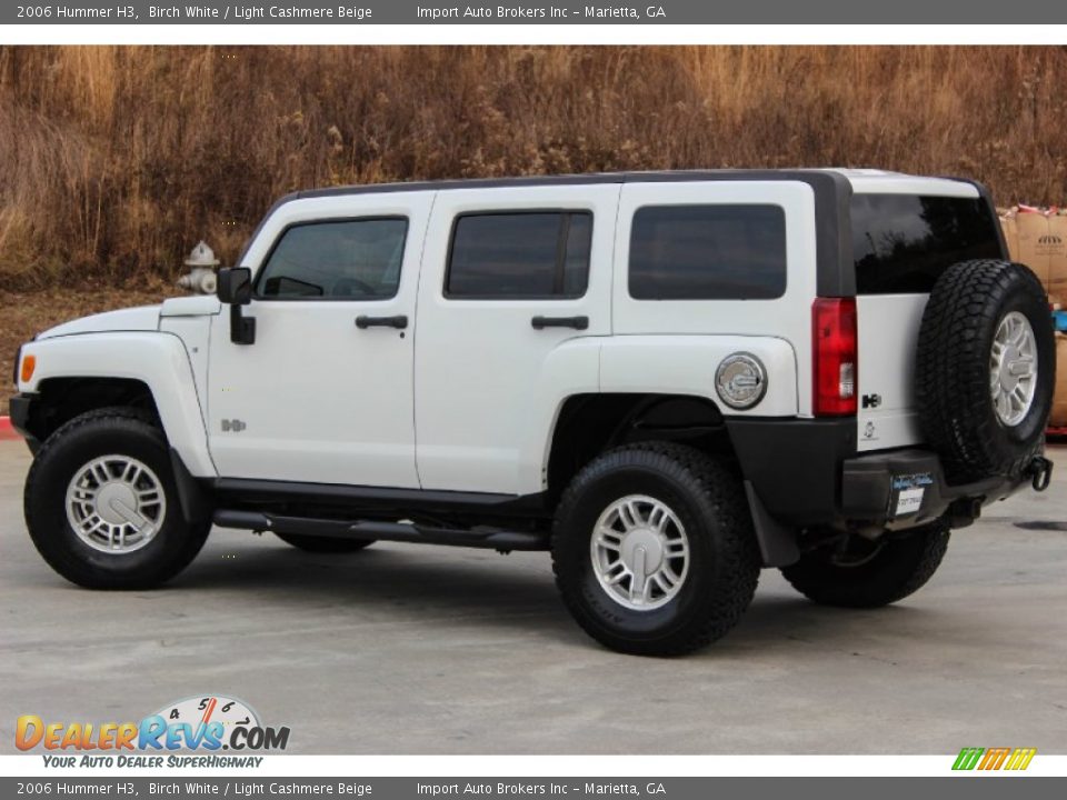 2006 Hummer H3 Birch White / Light Cashmere Beige Photo #12