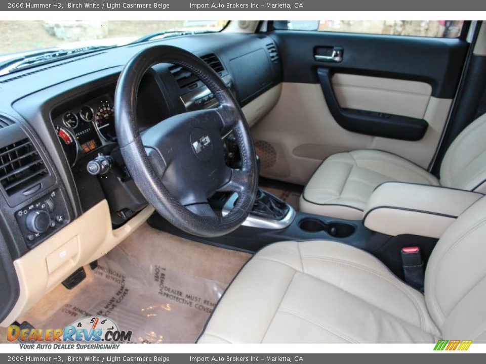 2006 Hummer H3 Birch White / Light Cashmere Beige Photo #17
