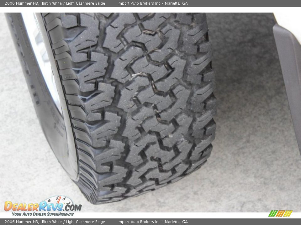 2006 Hummer H3 Birch White / Light Cashmere Beige Photo #34