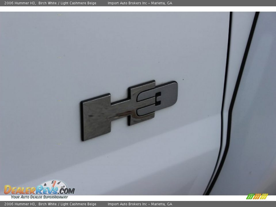 2006 Hummer H3 Birch White / Light Cashmere Beige Photo #35