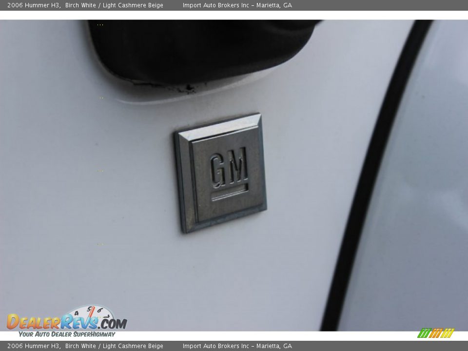 2006 Hummer H3 Birch White / Light Cashmere Beige Photo #36