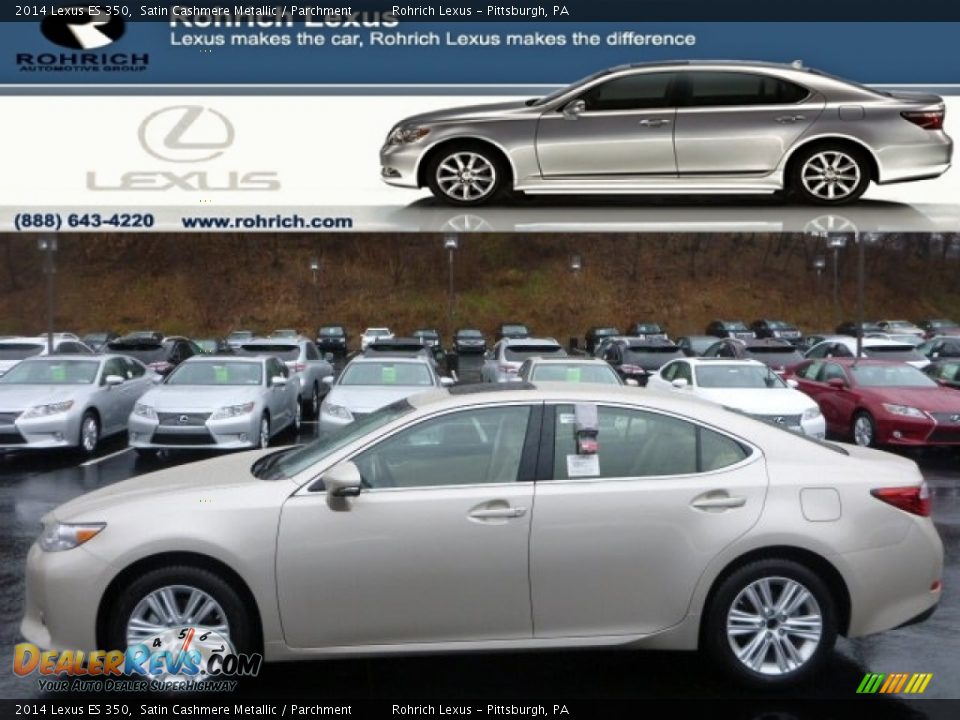2014 Lexus ES 350 Satin Cashmere Metallic / Parchment Photo #1
