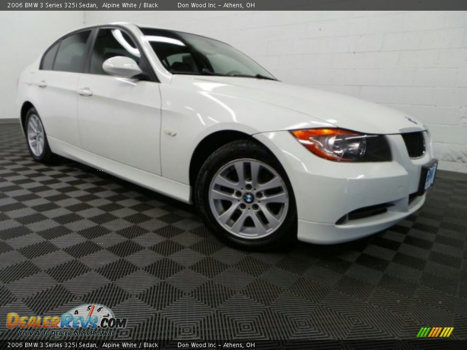 2006 BMW 3 Series 325i Sedan Alpine White / Black Photo #1