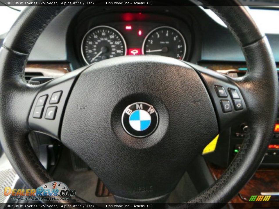 2006 BMW 3 Series 325i Sedan Alpine White / Black Photo #17