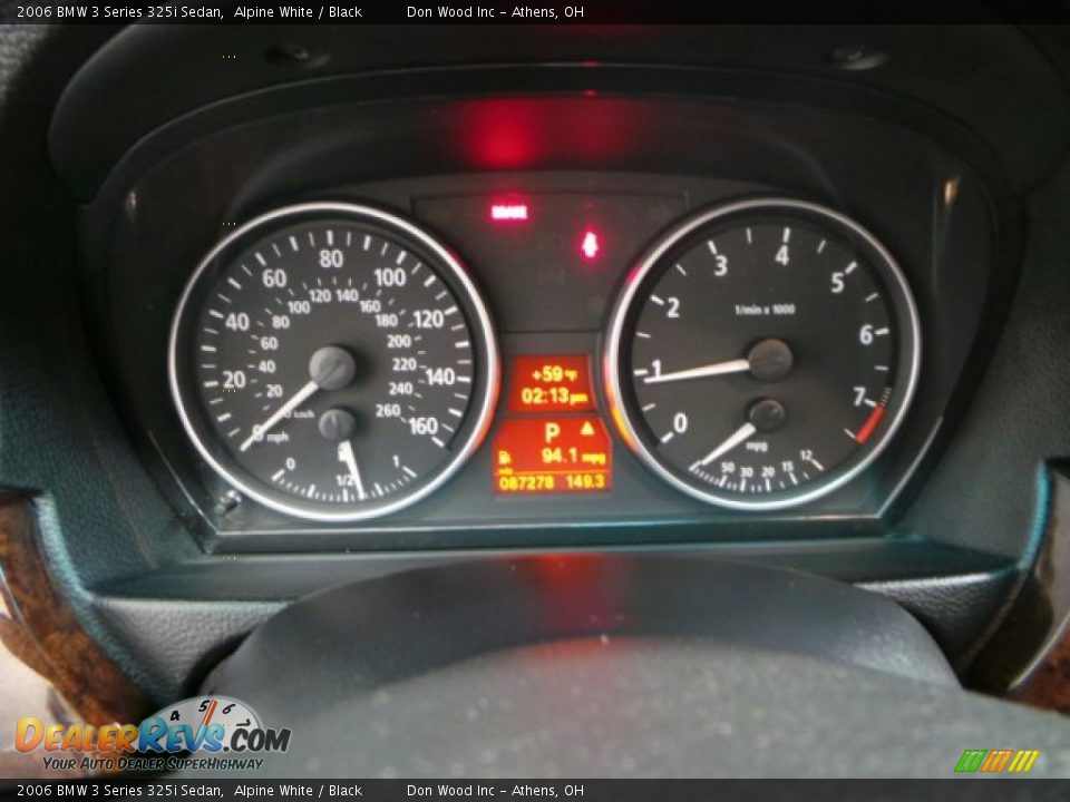 2006 BMW 3 Series 325i Sedan Alpine White / Black Photo #24