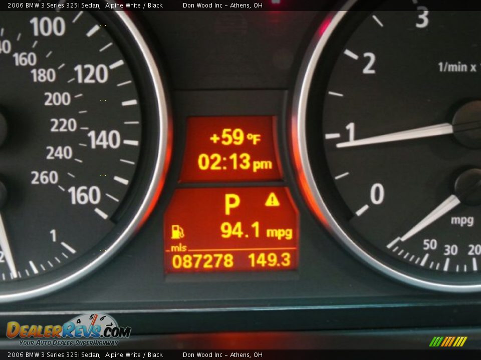 2006 BMW 3 Series 325i Sedan Alpine White / Black Photo #25