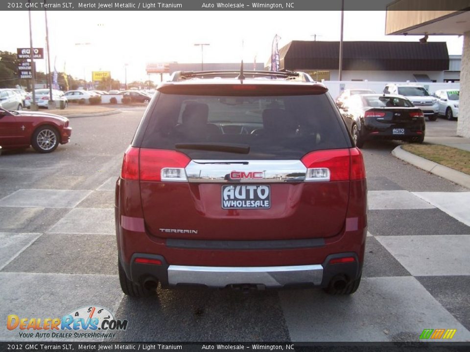 2012 GMC Terrain SLT Merlot Jewel Metallic / Light Titanium Photo #4