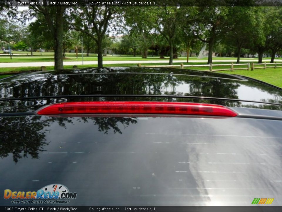 2003 Toyota Celica GT Black / Black/Red Photo #12
