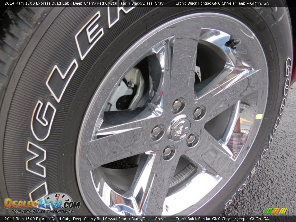 2014 Ram 1500 Express Quad Cab Deep Cherry Red Crystal Pearl / Black/Diesel Gray Photo #9