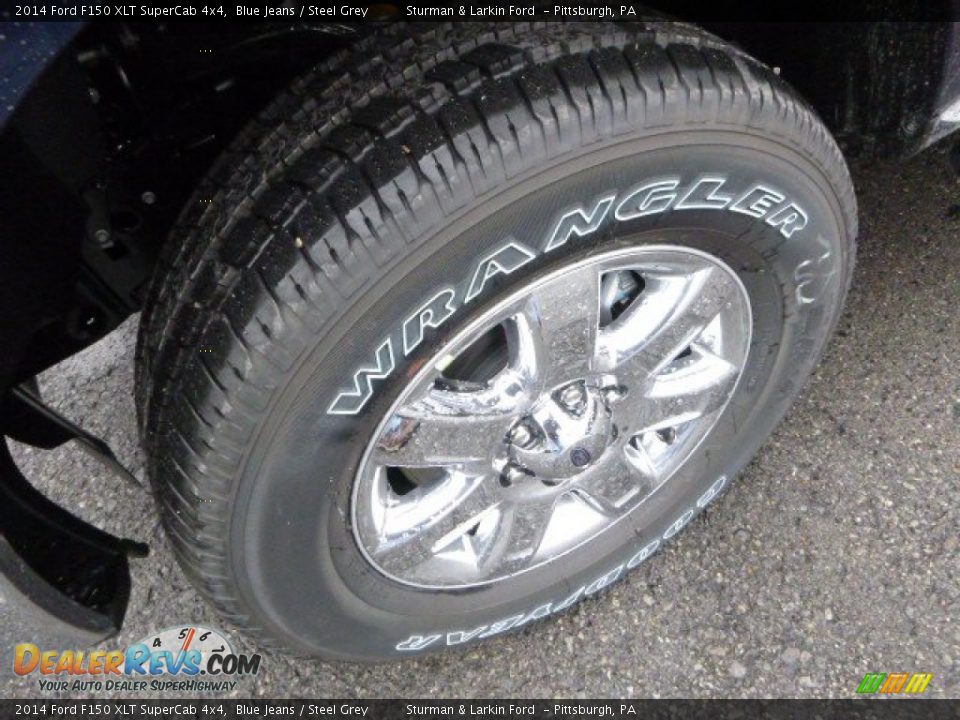 2014 Ford F150 XLT SuperCab 4x4 Blue Jeans / Steel Grey Photo #7