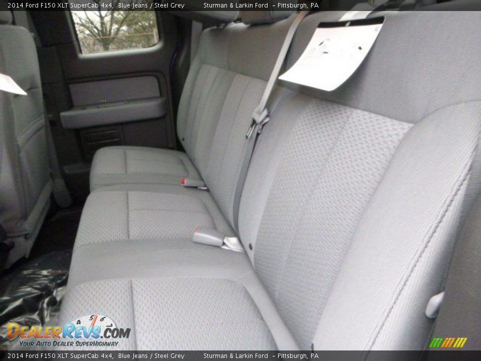 2014 Ford F150 XLT SuperCab 4x4 Blue Jeans / Steel Grey Photo #9