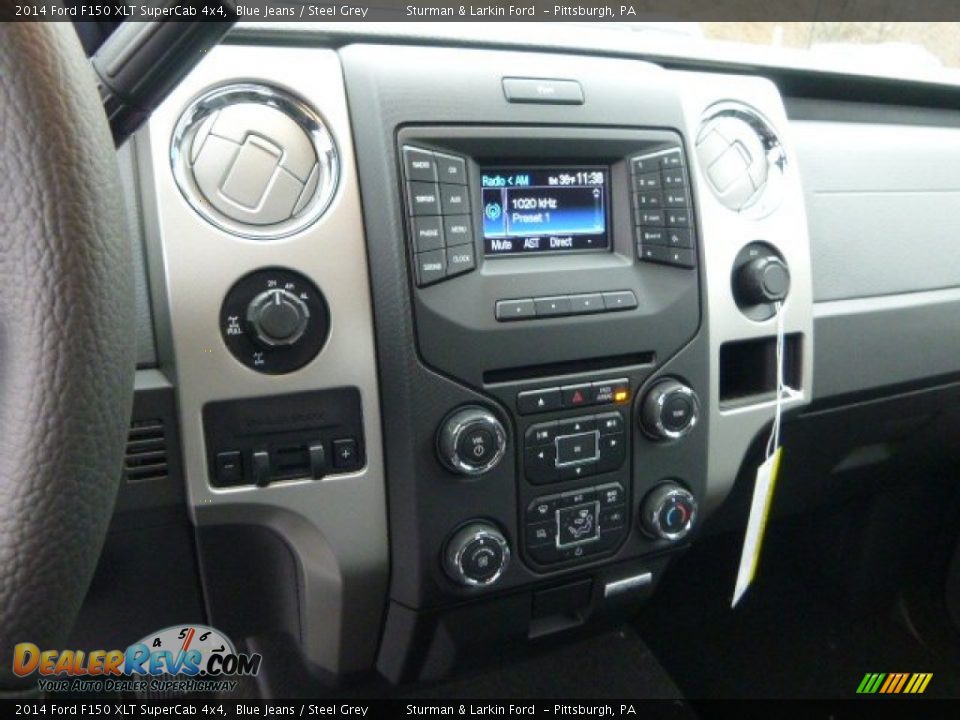 2014 Ford F150 XLT SuperCab 4x4 Blue Jeans / Steel Grey Photo #13