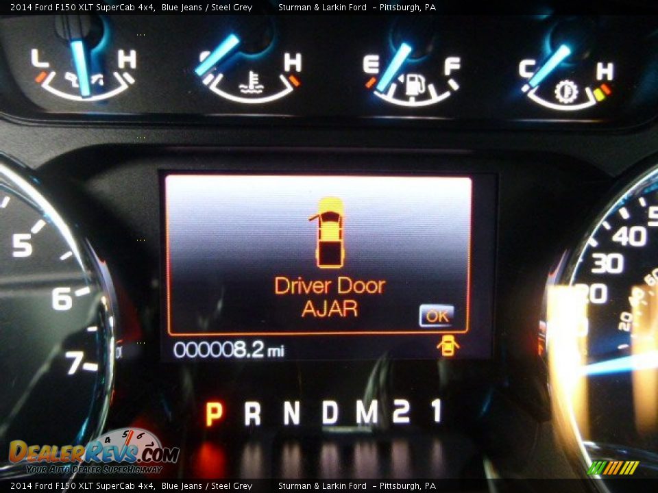 2014 Ford F150 XLT SuperCab 4x4 Blue Jeans / Steel Grey Photo #15