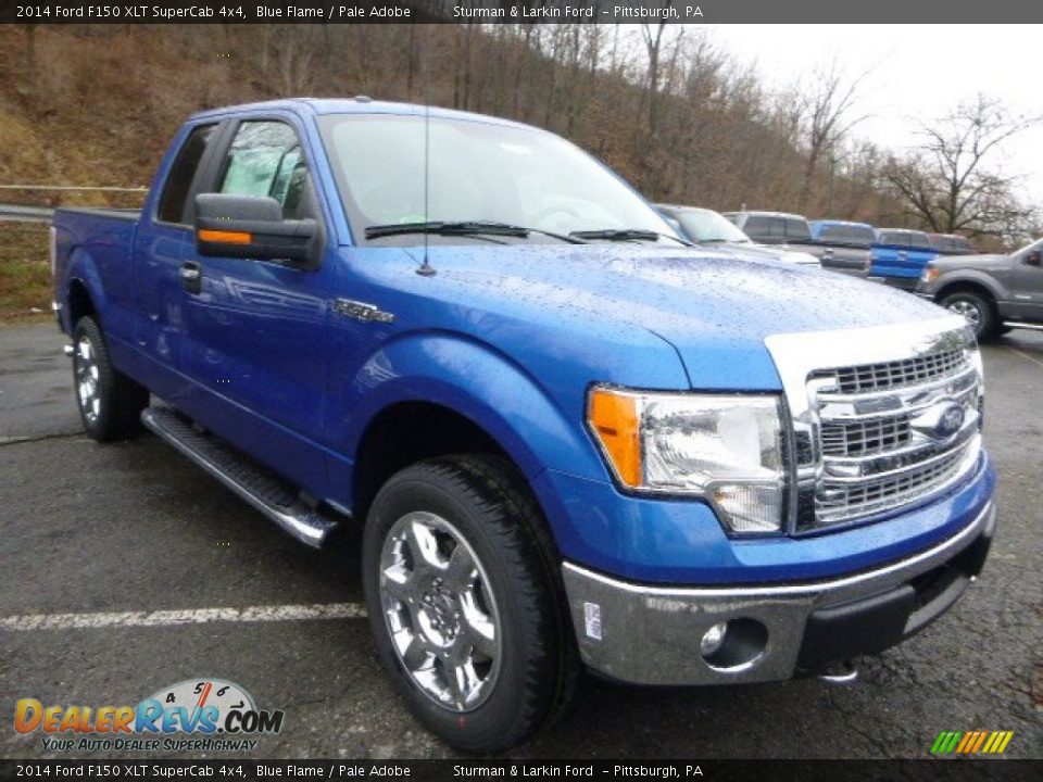 Front 3/4 View of 2014 Ford F150 XLT SuperCab 4x4 Photo #1