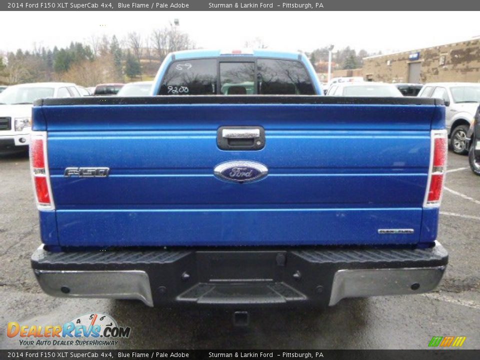 2014 Ford F150 XLT SuperCab 4x4 Blue Flame / Pale Adobe Photo #3