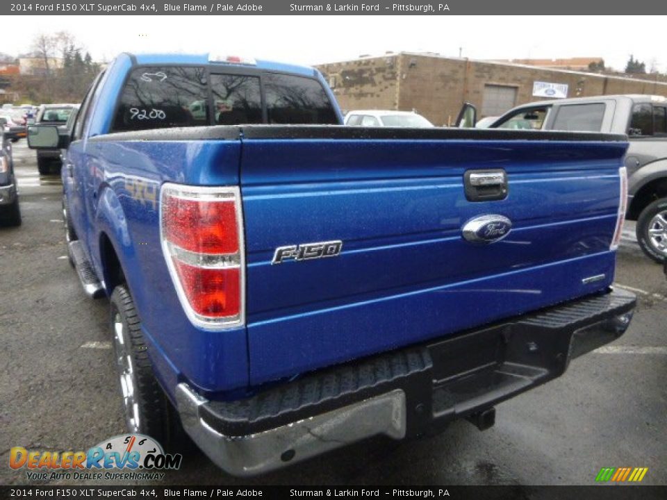 2014 Ford F150 XLT SuperCab 4x4 Blue Flame / Pale Adobe Photo #4