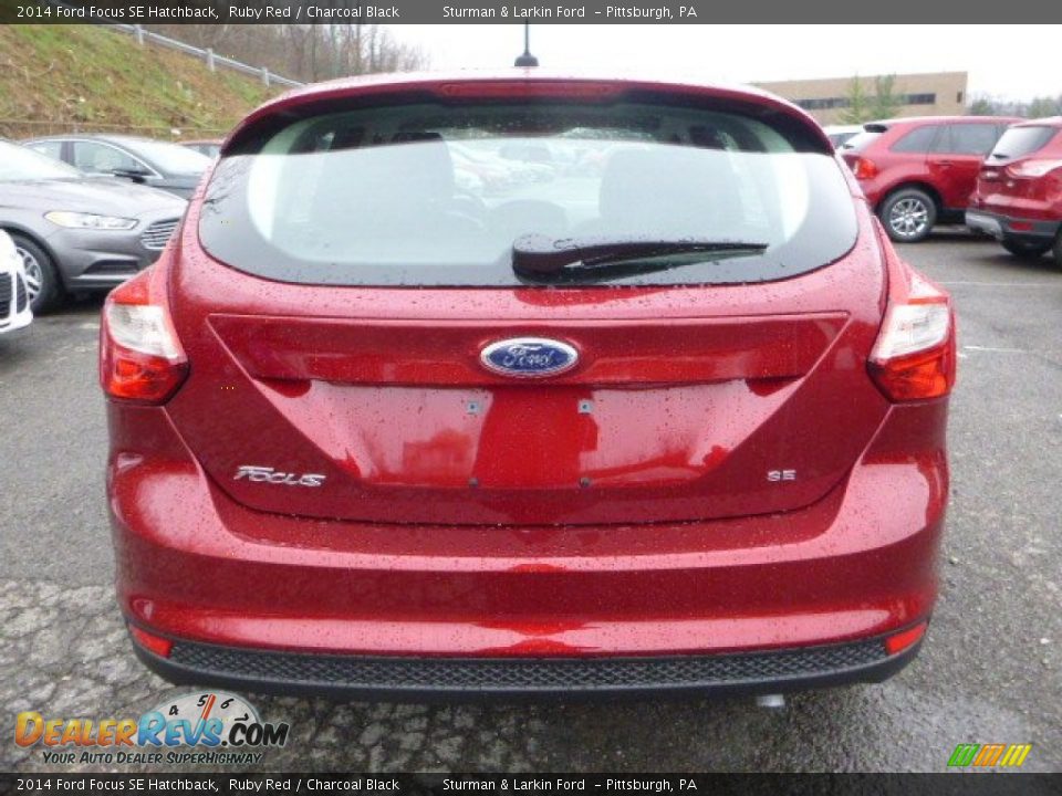 2014 Ford Focus SE Hatchback Ruby Red / Charcoal Black Photo #3