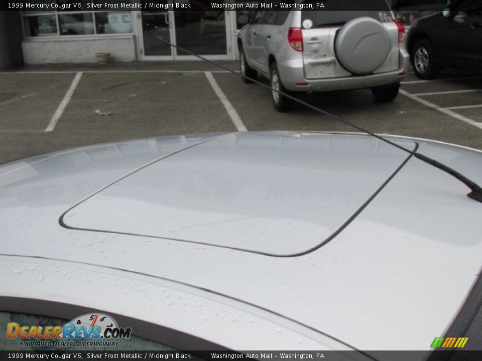 1999 Mercury Cougar V6 Silver Frost Metallic / Midnight Black Photo #4