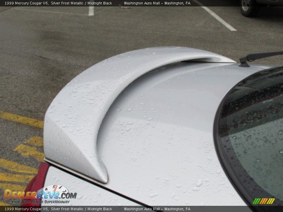 1999 Mercury Cougar V6 Silver Frost Metallic / Midnight Black Photo #5