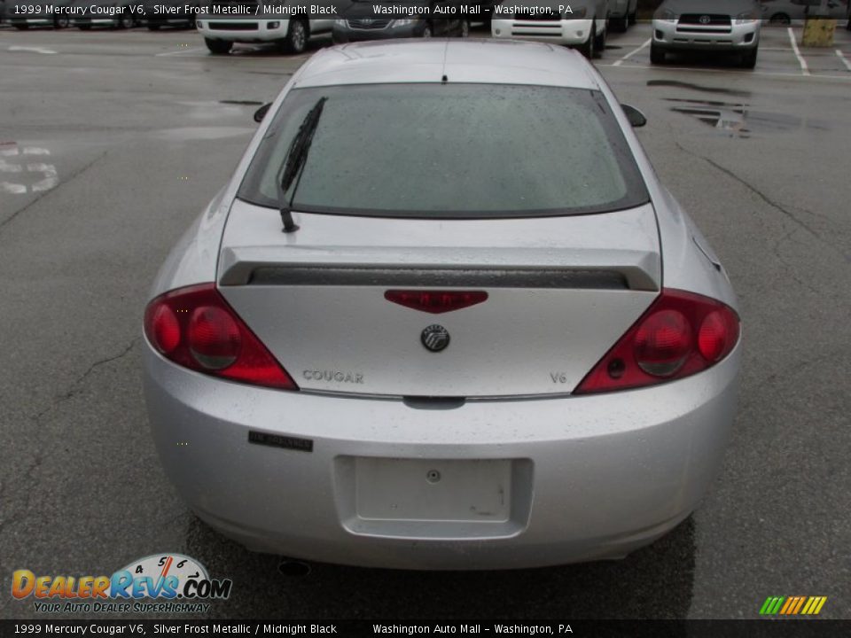 1999 Mercury Cougar V6 Silver Frost Metallic / Midnight Black Photo #9