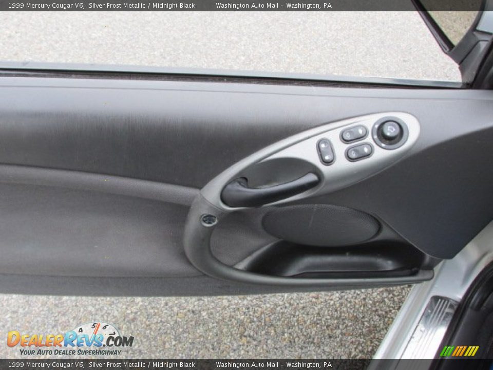 1999 Mercury Cougar V6 Silver Frost Metallic / Midnight Black Photo #13