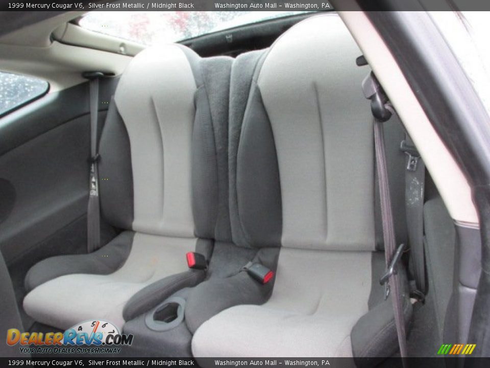 1999 Mercury Cougar V6 Silver Frost Metallic / Midnight Black Photo #15