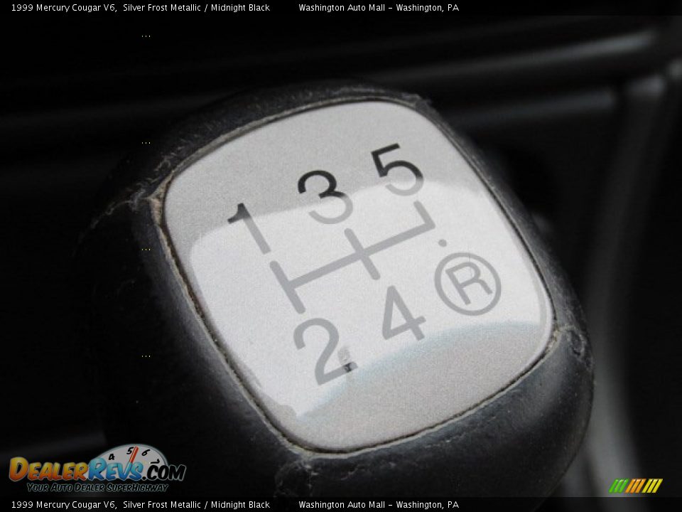 1999 Mercury Cougar V6 Silver Frost Metallic / Midnight Black Photo #18