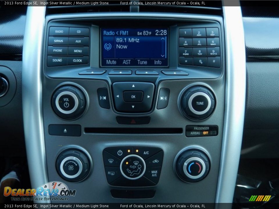 2013 Ford Edge SE Ingot Silver Metallic / Medium Light Stone Photo #10