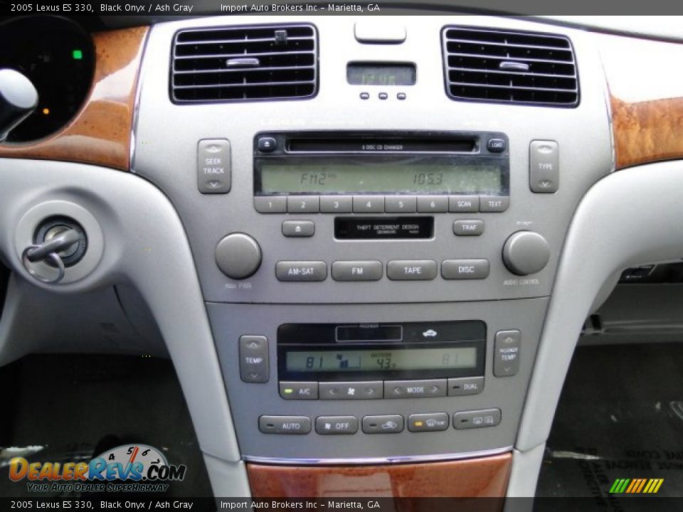 2005 Lexus ES 330 Black Onyx / Ash Gray Photo #12