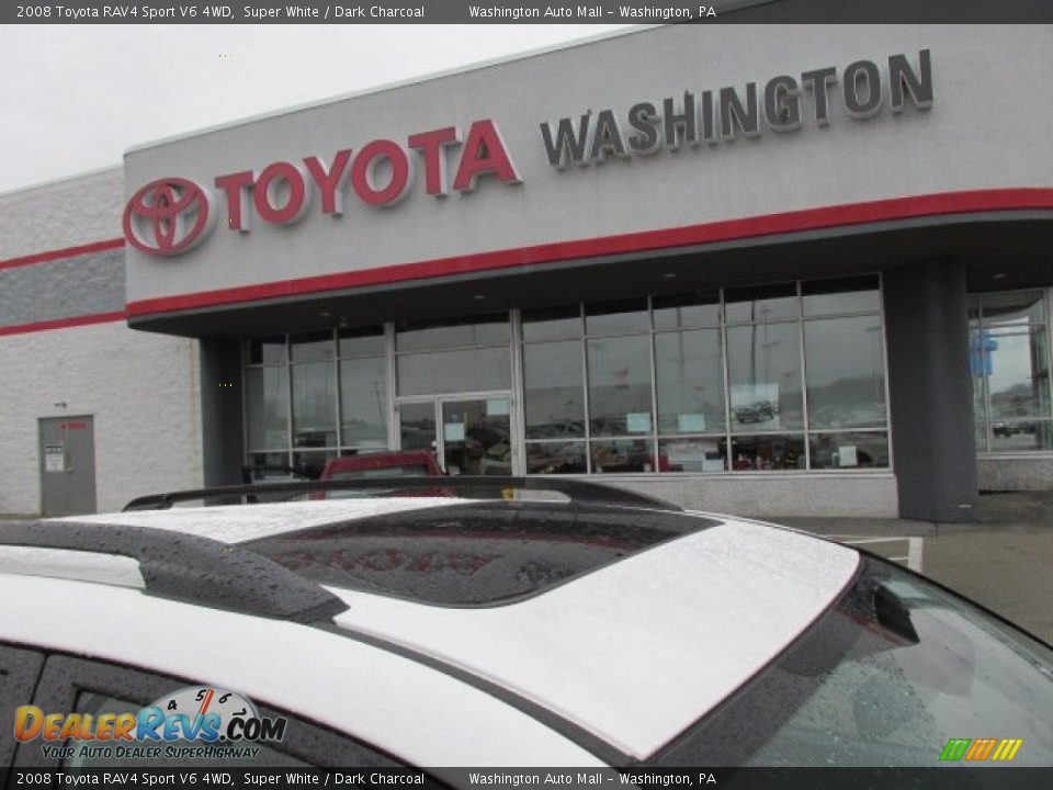 2008 Toyota RAV4 Sport V6 4WD Super White / Dark Charcoal Photo #3