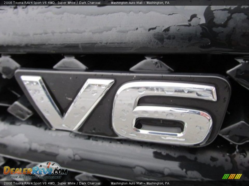 2008 Toyota RAV4 Sport V6 4WD Super White / Dark Charcoal Photo #5