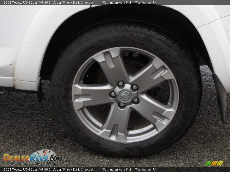 2008 Toyota RAV4 Sport V6 4WD Super White / Dark Charcoal Photo #8