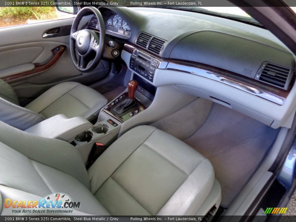 Grey Interior - 2001 BMW 3 Series 325i Convertible Photo #12