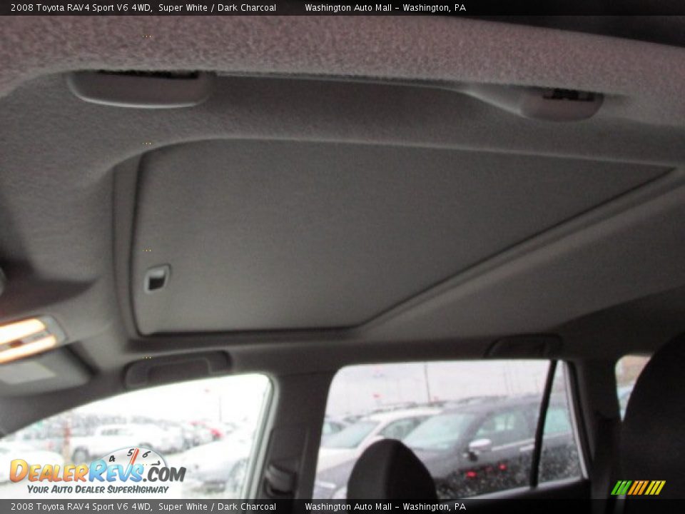 2008 Toyota RAV4 Sport V6 4WD Super White / Dark Charcoal Photo #15