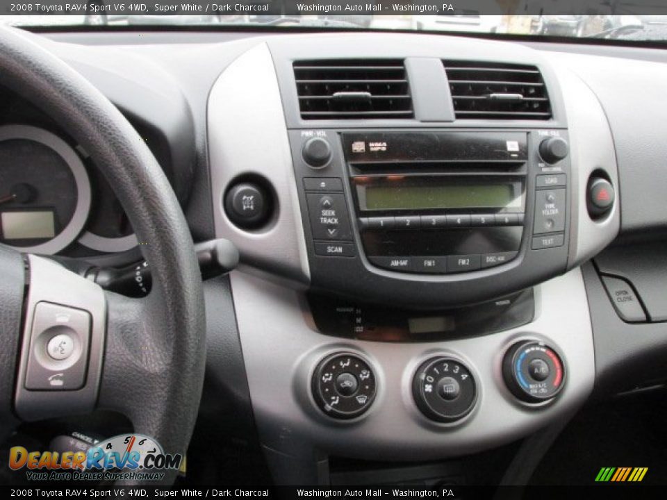 2008 Toyota RAV4 Sport V6 4WD Super White / Dark Charcoal Photo #16