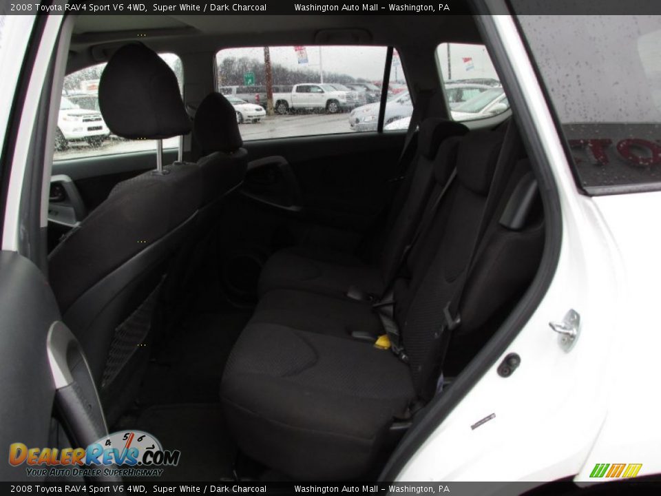 2008 Toyota RAV4 Sport V6 4WD Super White / Dark Charcoal Photo #17