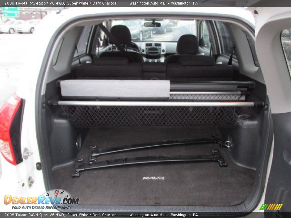 2008 Toyota RAV4 Sport V6 4WD Super White / Dark Charcoal Photo #18