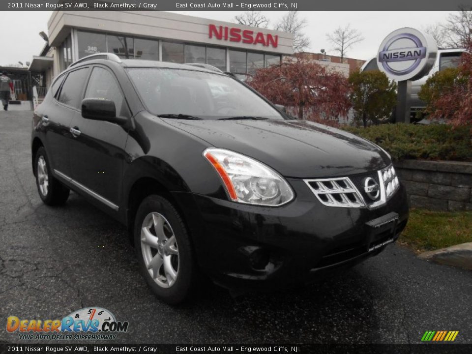 2011 Nissan Rogue SV AWD Black Amethyst / Gray Photo #1