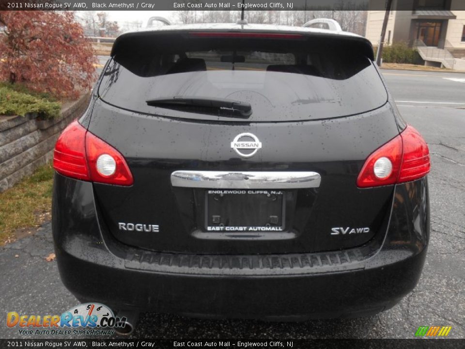 2011 Nissan Rogue SV AWD Black Amethyst / Gray Photo #5