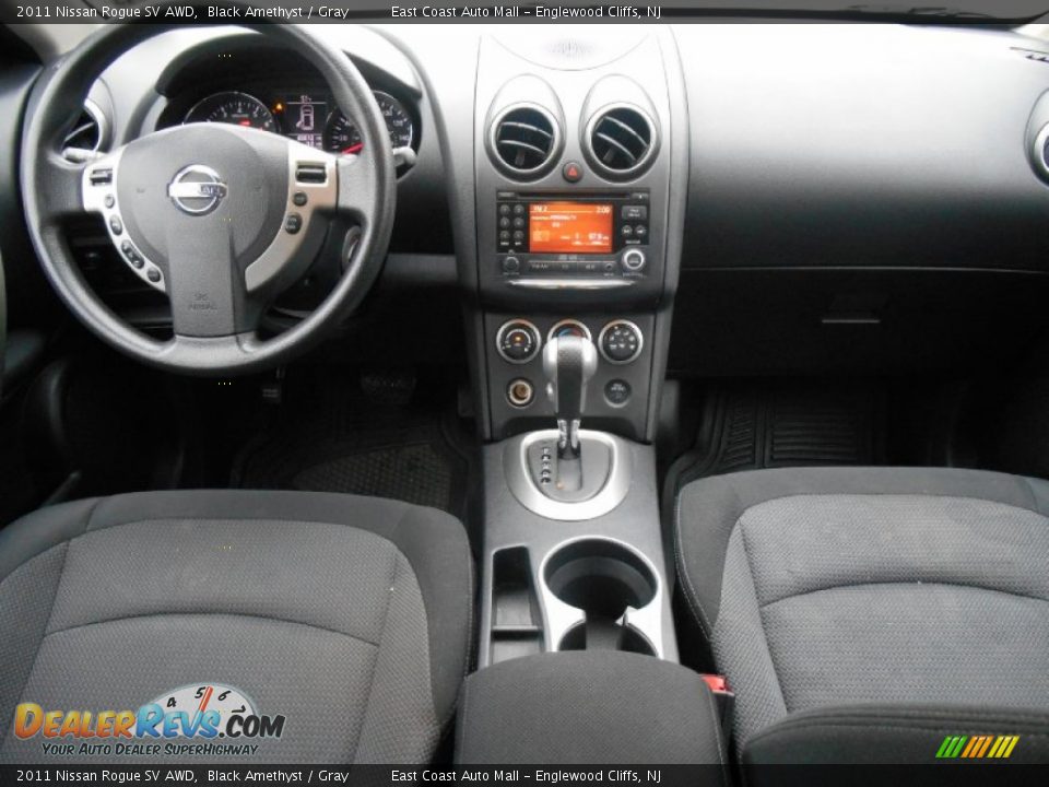 2011 Nissan Rogue SV AWD Black Amethyst / Gray Photo #10