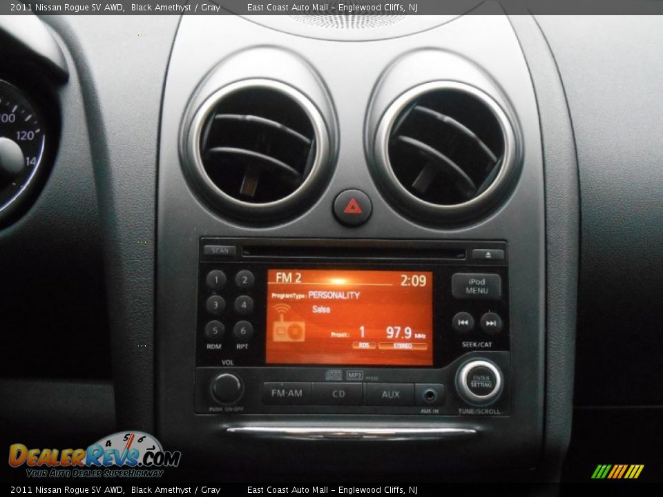 2011 Nissan Rogue SV AWD Black Amethyst / Gray Photo #11